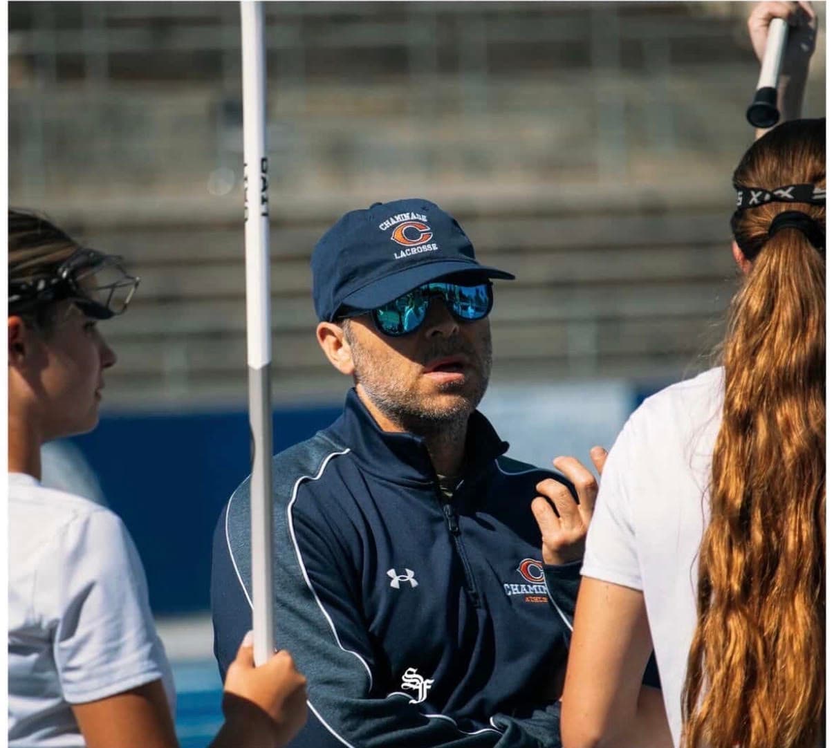 Coach Scott Cohen mid-game