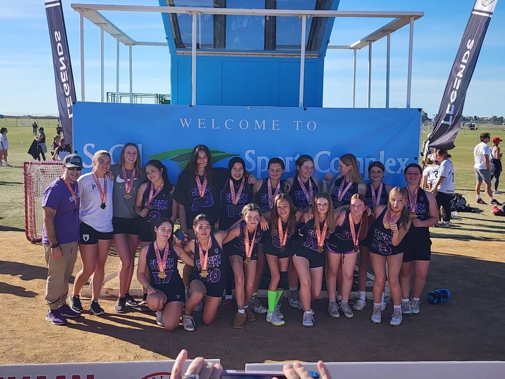 Scream team with trophy at Sand Storm Festival